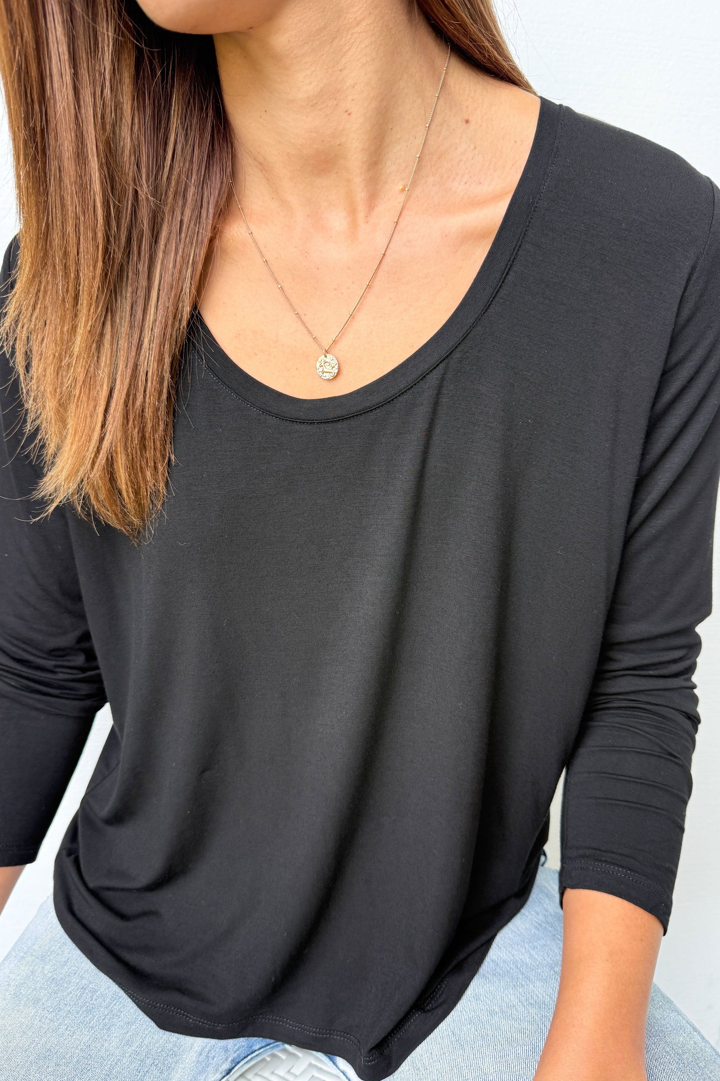 Long Sleeve Everyday Scoop Tee