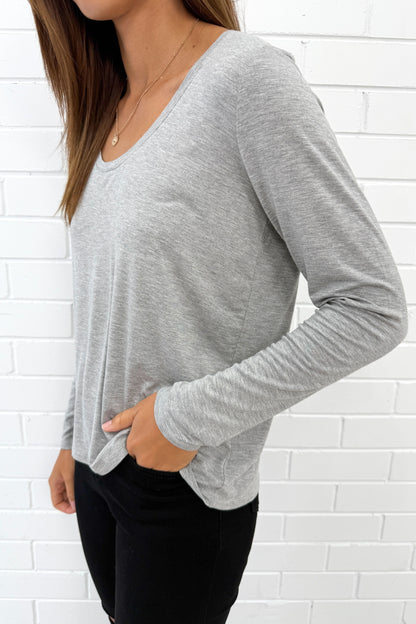 Long Sleeve Everyday Scoop Tee
