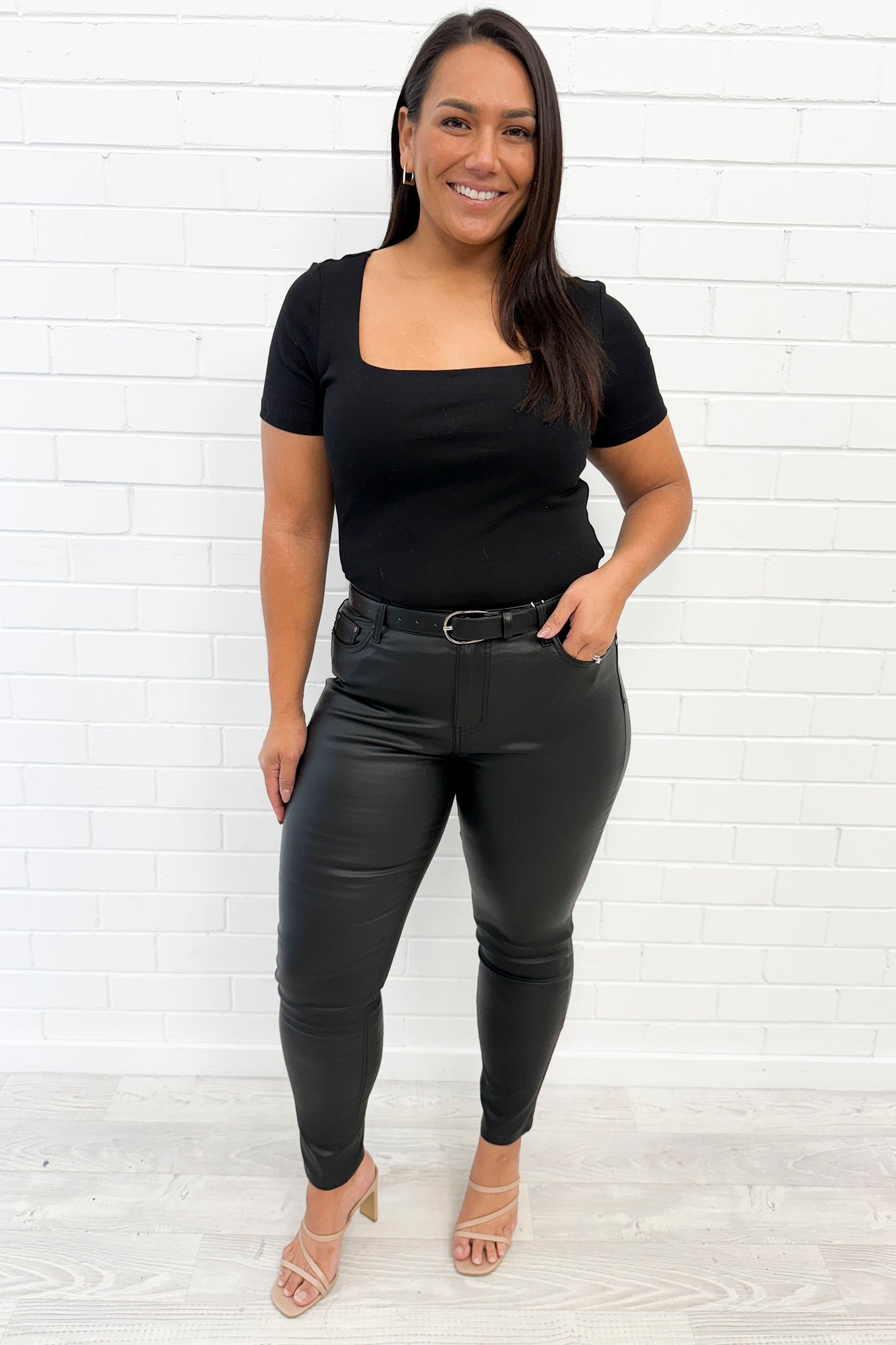 Pippa Wet Look Jeans