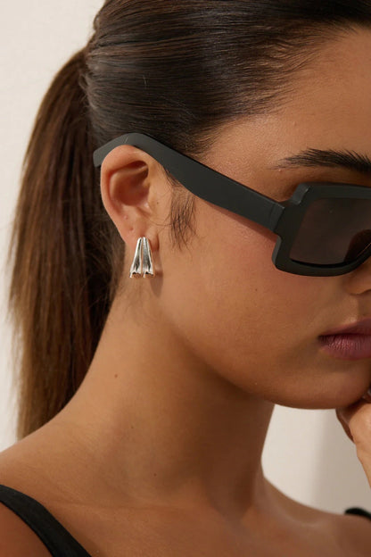 Ina Statement Earrings Silver