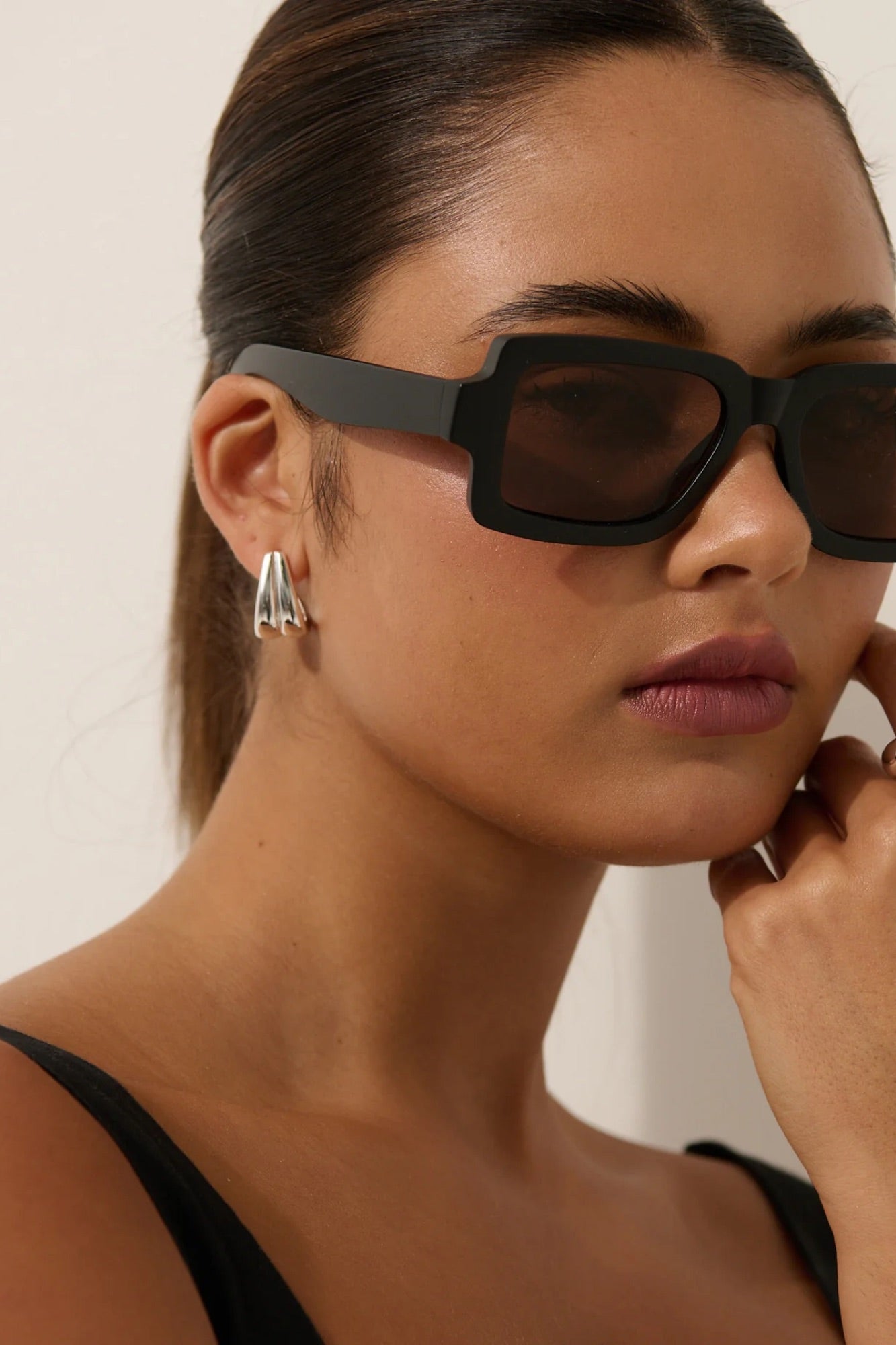 Ina Statement Earrings Silver