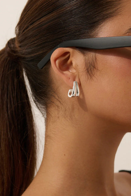 Ina Statement Earrings Silver