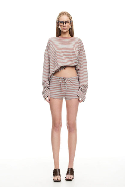 Kourt Bloomers Muted Pastel Stripe