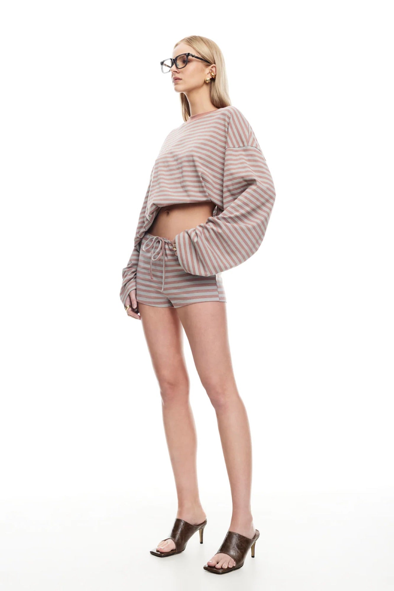 Kourt Bloomers Muted Pastel Stripe