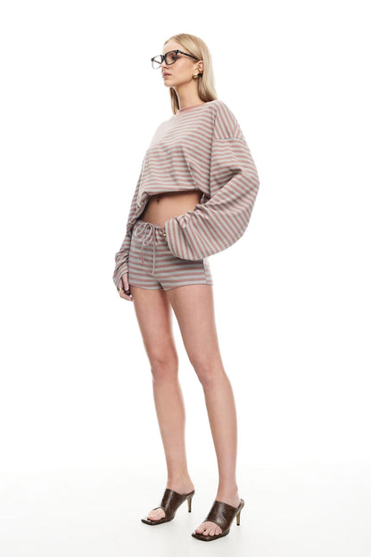 Kourt Bloomers Muted Pastel Stripe