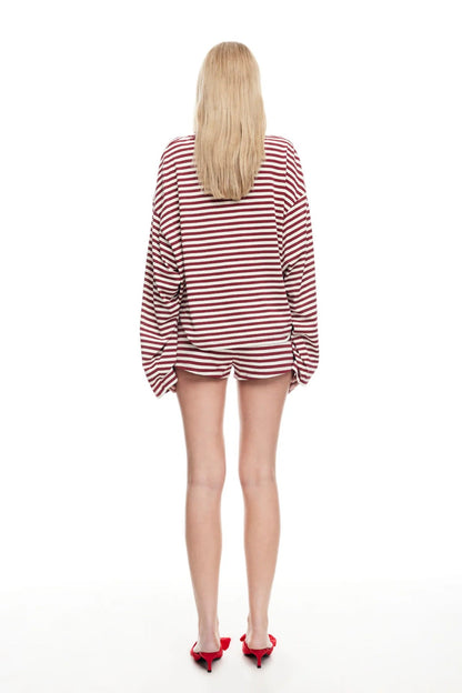 Kourt Bloomers Wine Stripe