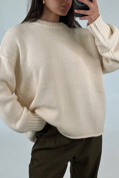 Nikova Knit Jumper Cream