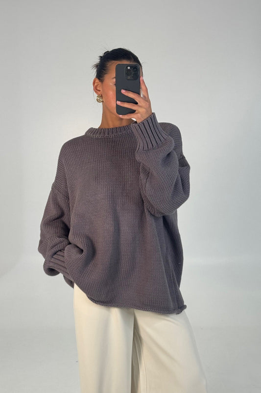 Nikova Knit Jumper Dark Grey