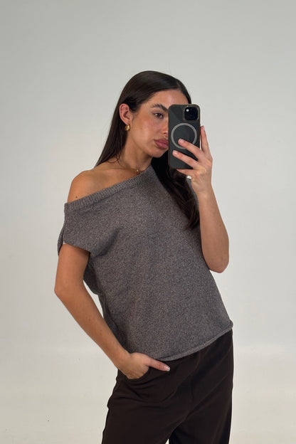 Kaisha Crop Knit Storm