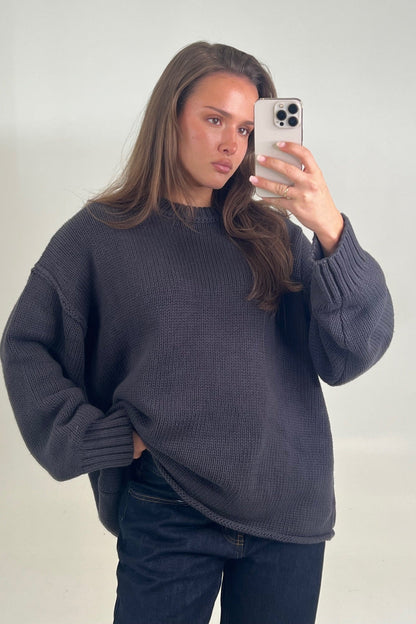 Nikova Knit Jumper Navy