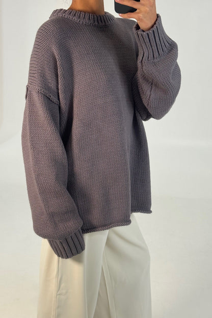 Nikova Knit Jumper Dark Grey