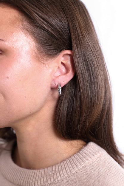 Oia Hoop Earring Silver