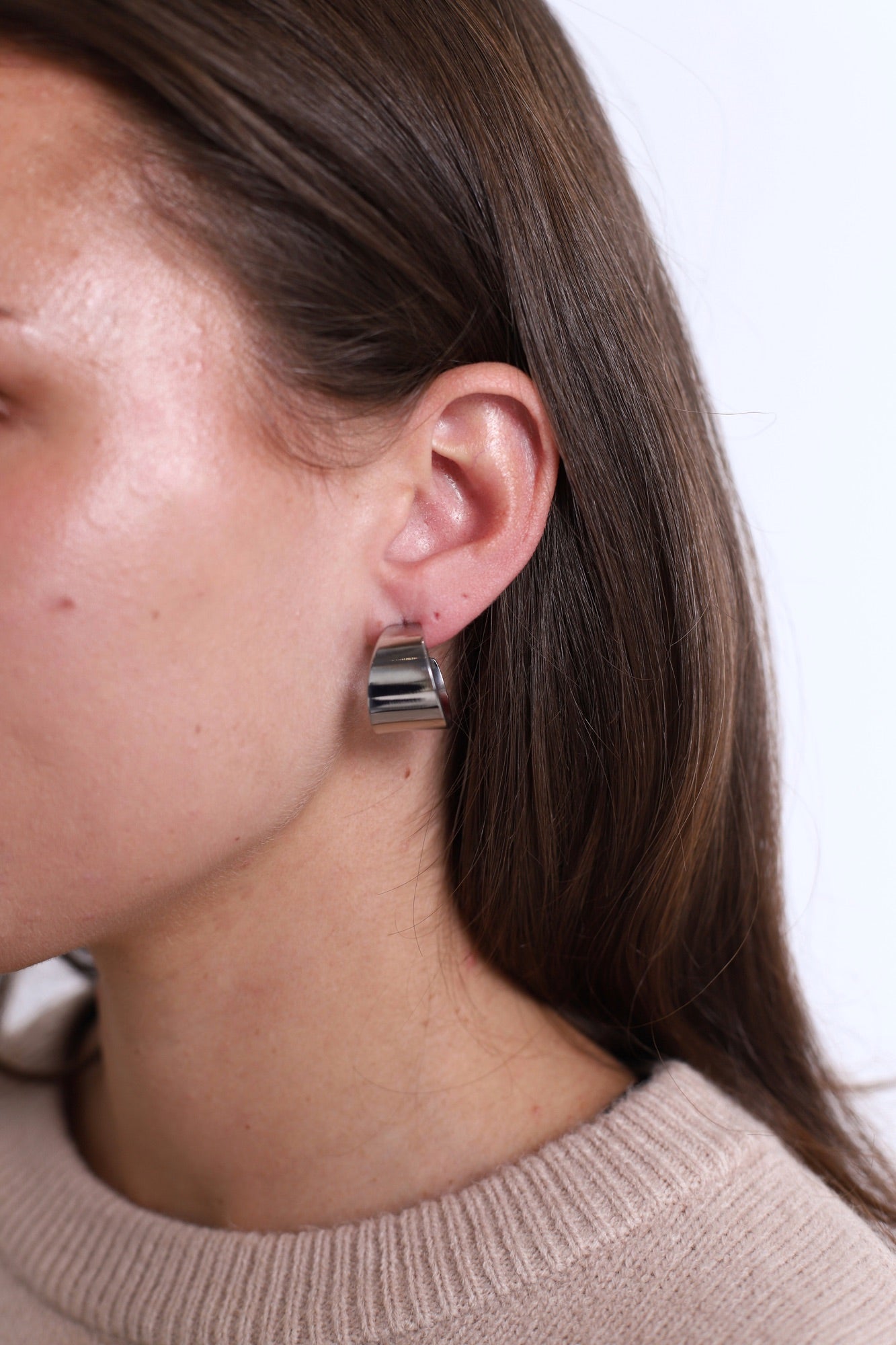 Messi Earring Silver Plated