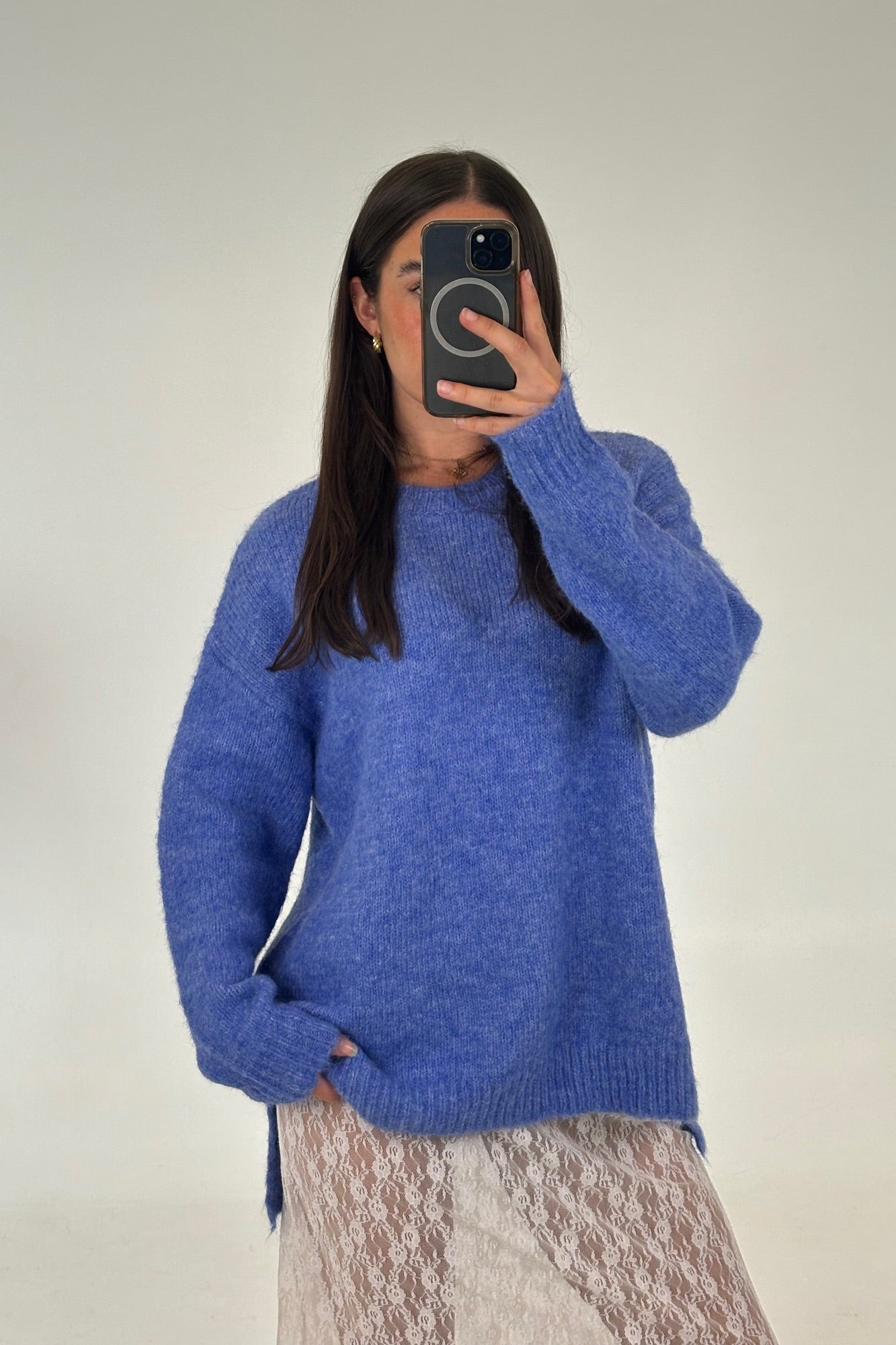 Stephanie Knit Jumper Blue