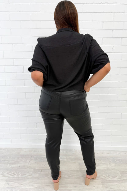 Pippa Wet Look Jeans