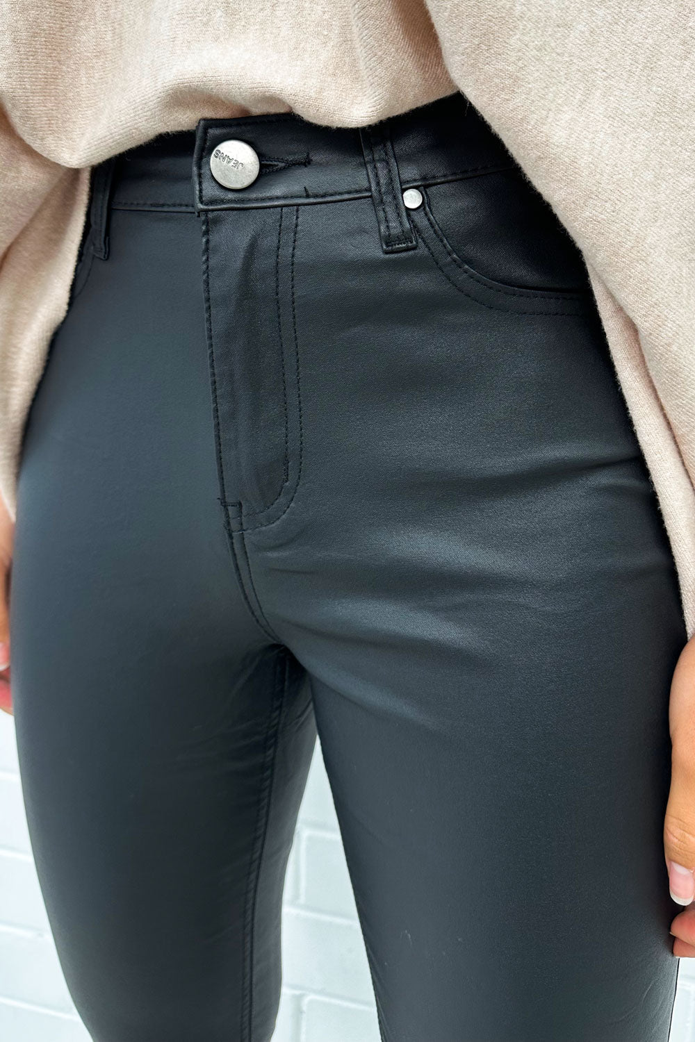 Pippa Wet Look Jeans