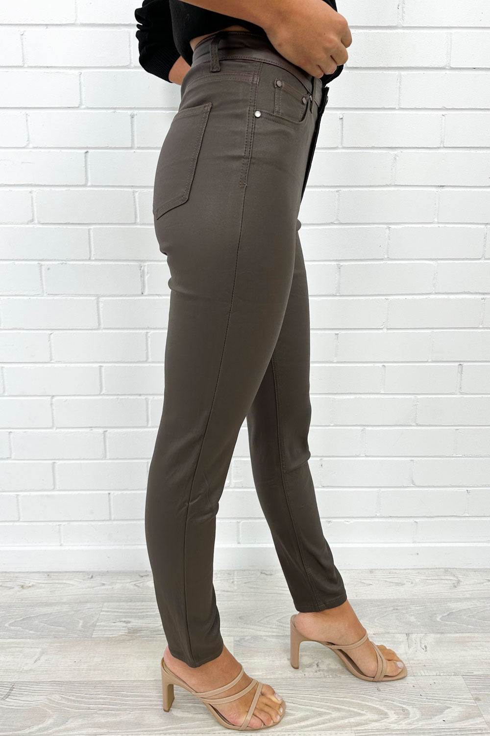 Pippa Wet Look Jeans