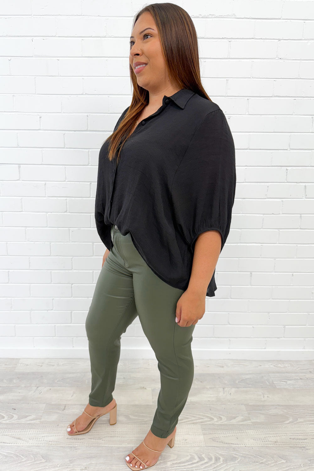 Pippa Wet Look Jeans