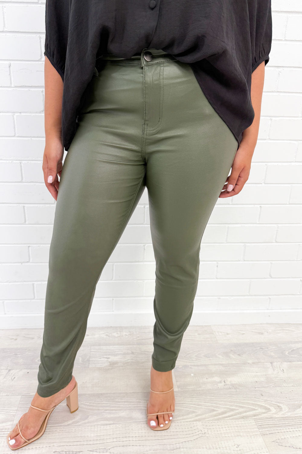 Pippa Wet Look Jeans