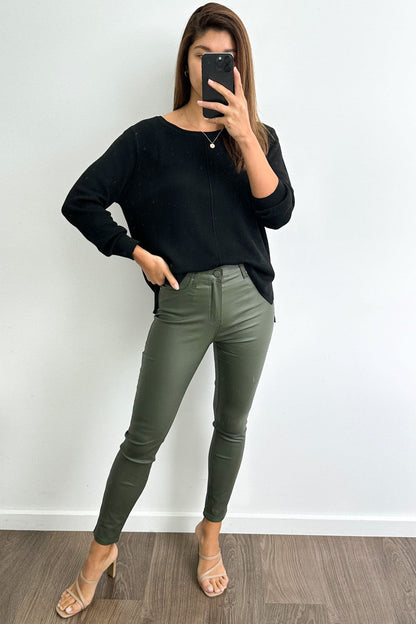 Pippa Wet Look Jeans