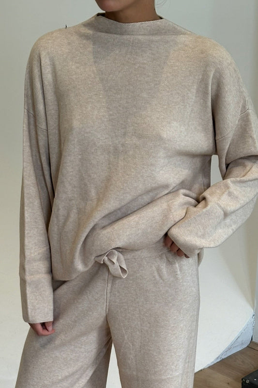 Quin Knit Sweater Beige
