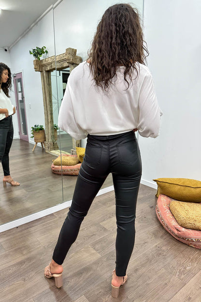 Pippa Wet Look Jeans