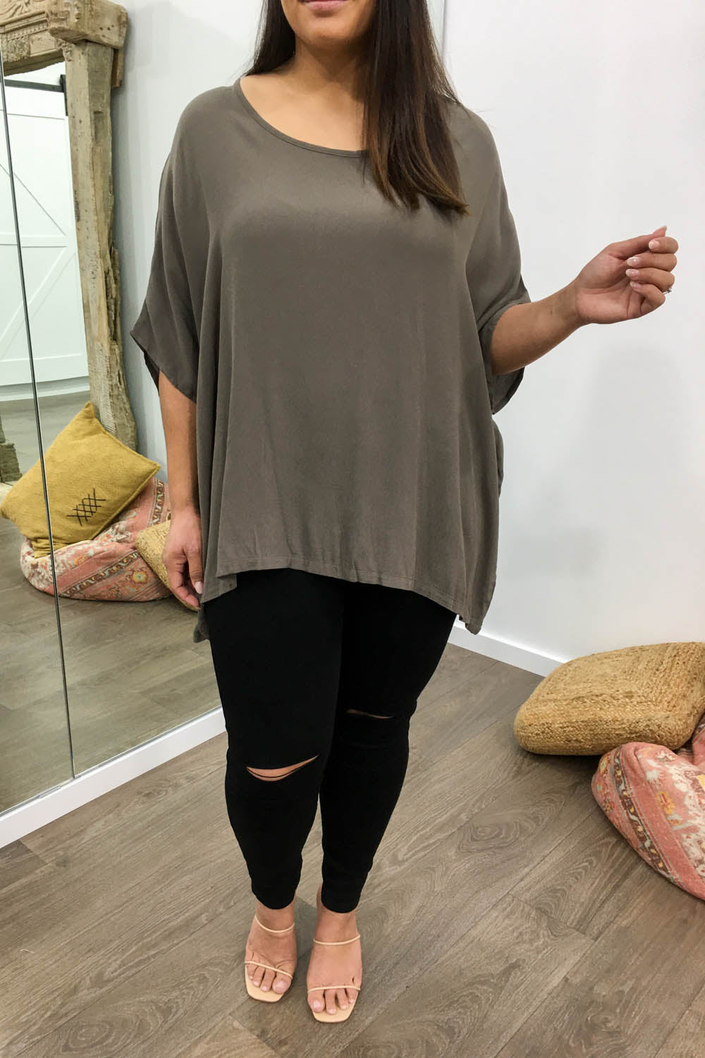 Zara Basic Drape Top